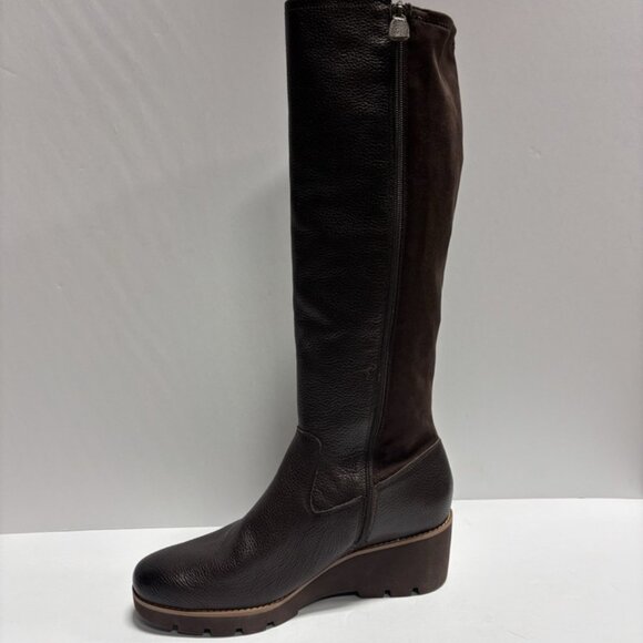 Vionic Women’s Ashland Tall Wedge Boots Brown, Size 11 M - Picture 2 of 6